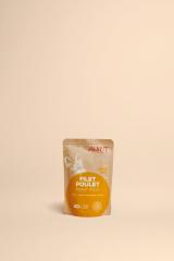 Alimentation humide pour chats avec viande de poulet et de saumon